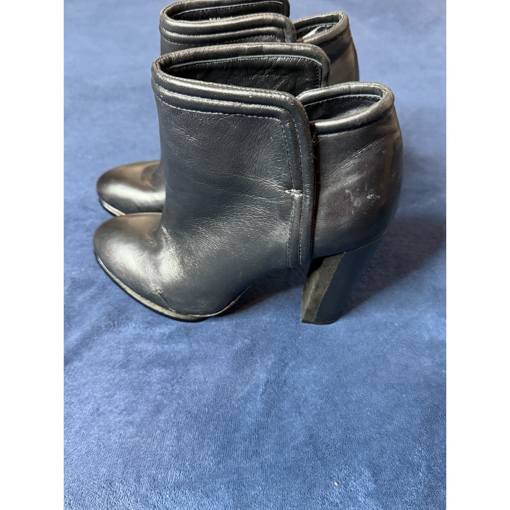 Rachel Rachel Roy Complete Black Leather Platform Ankle Boots Women 7.5 RRESTER